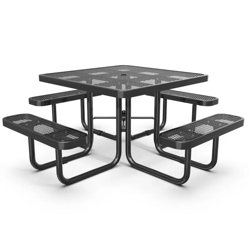 46" Square Picnic Table With Umbrella Hole Today Only