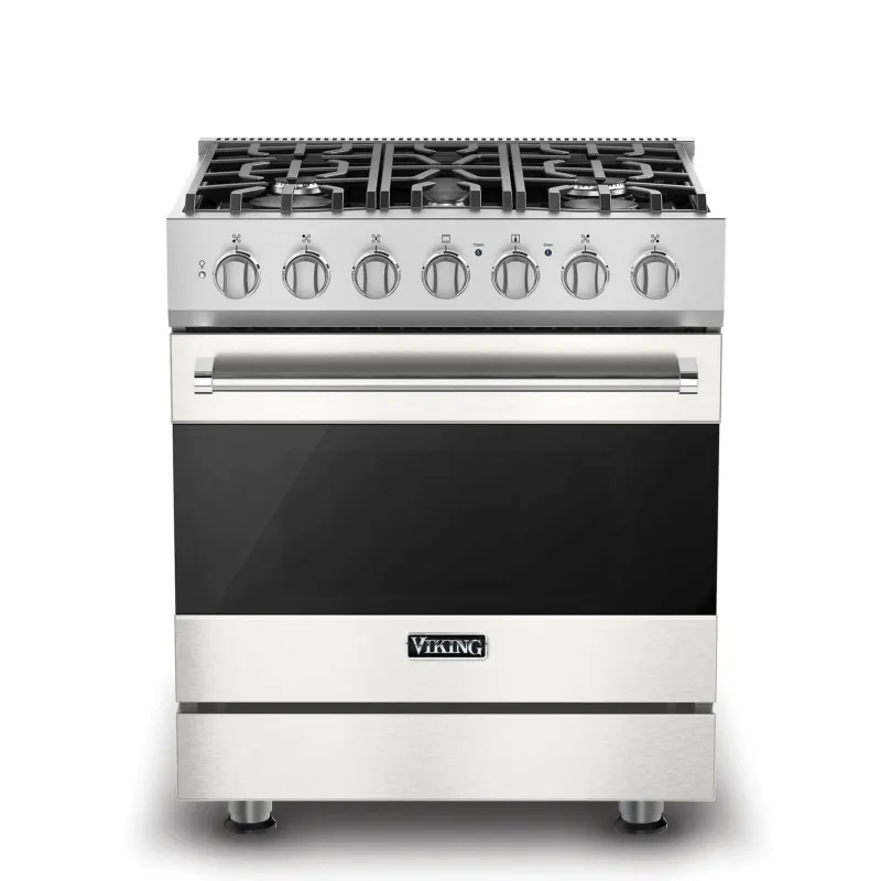 Super Sale VIKING RVDR33025BPWLP 30" Self-Cleaning Dual Fuel Range - RVDR3302 Viking 3 Series White
