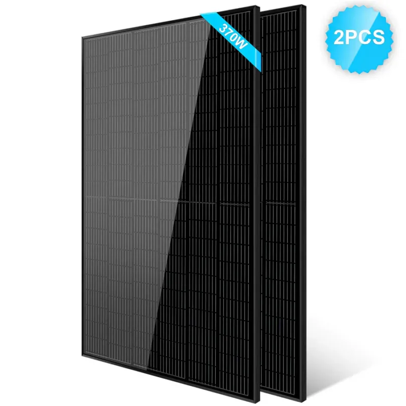 Budget SunGold Power 370W Mono Black PERC Solar Panel UL 61730 - 6 PCS