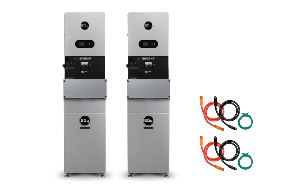 EG4 Hybrid Power Kit | 24kW 120/240V Output 48VDC - 32kWh System Bundle | 2 x EG4 12000XP Inverter + 2 x EG4 WallMount 314Ah Indoor Battery Exclusive Offer