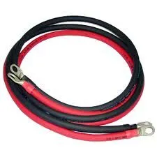 Order Now Inverter Cables Red/Black Pair, #2/0 AWG, 3 Foot UL Listed MTW