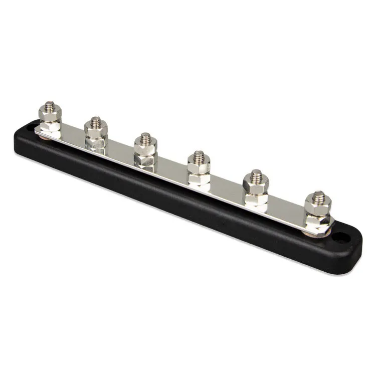 Victron Energy Busbar Rated for 150 Amps With 6 Terminals and Cover Brand New