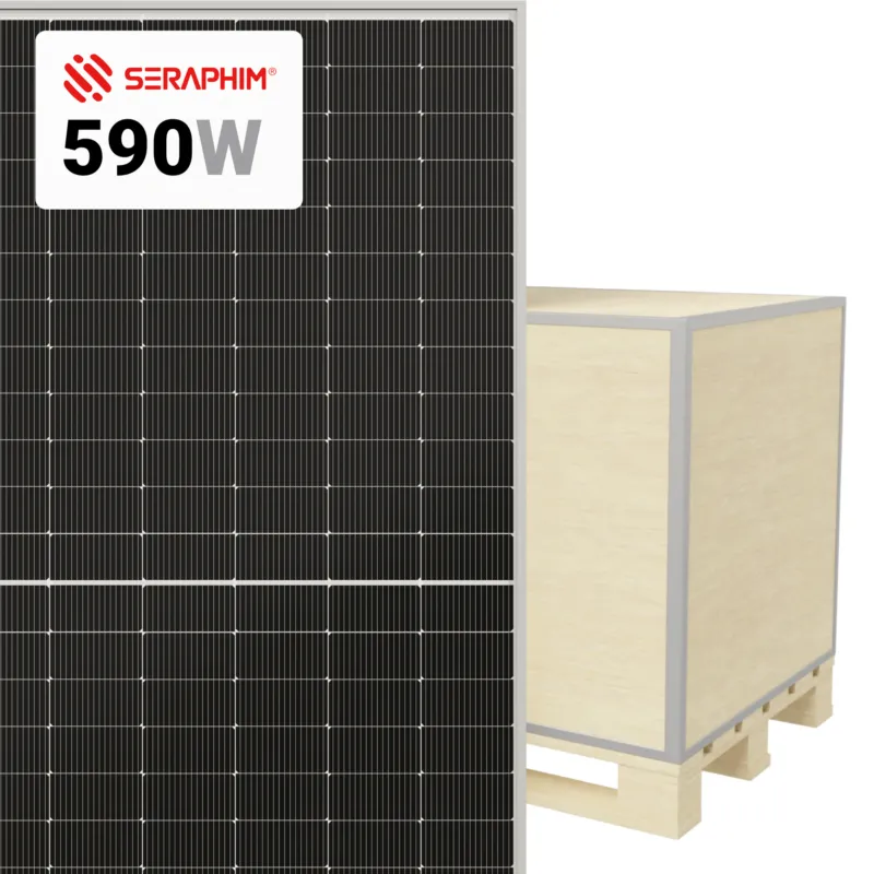 Seraphim 590W Solar Panel 144 Cell TOPCon Bifacial SRP-590-BTA-BG Wholesale 36 panels per pallet Hot Picks