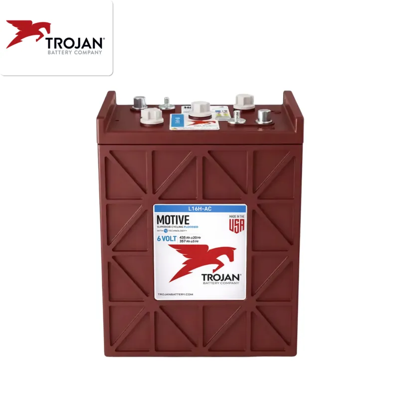 Bargain Trojan L16H-AC DT 435Ah 6V Deep-Cycle Flooded Battery for Floor Machines & Aerial Lifts