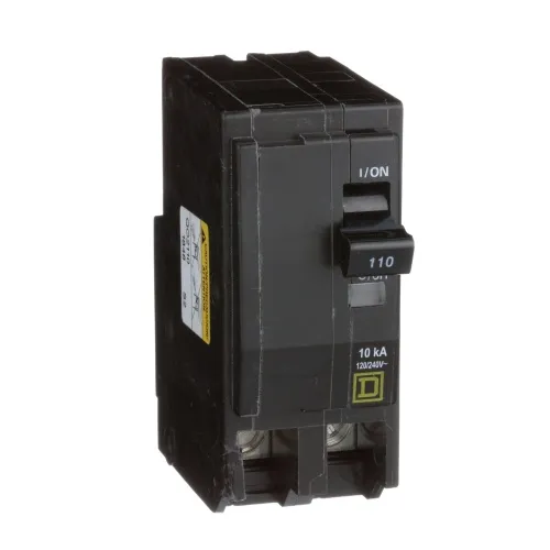 Schneider Electric QO2110 Mini circuit breaker, QO, 110A, 2 pole, 120/240 VAC, 10 kA, plug in mount Best Choice