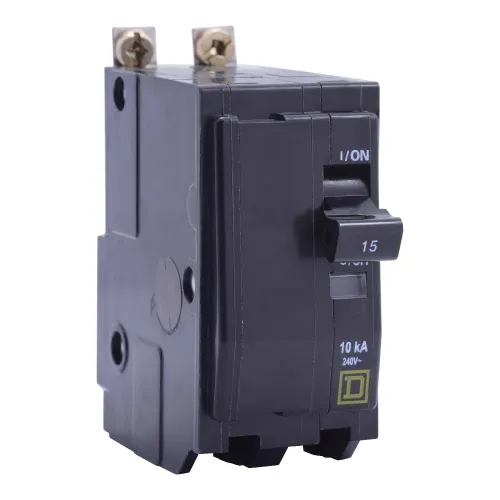 Schneider Electric QOB21035 Mini circuit breaker, QO, 10A, 2 pole, 120/240 VAC, 10 kA, bolt on mount, 50 degrees C Buy Direct