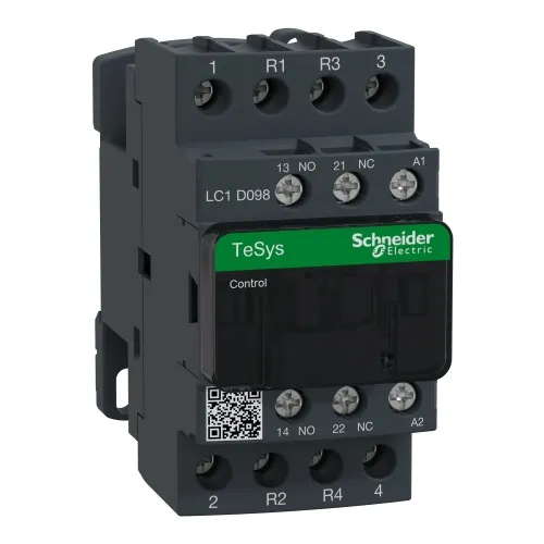Authentic Schneider Electric LC1D128B7 TeSys D Non-Reversing contactor - 4P(2 NO + 2 NC) - AC-1 - <= 440 V 25 A - 24 V AC coil