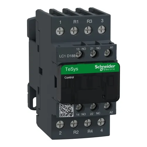 Schneider Electric LC1D188M7 TeSys D Non-Reversing contactor - 4P(2 NO + 2 NC) - AC-1 - <= 440 V 32 A - 220 V AC coil Price Drop