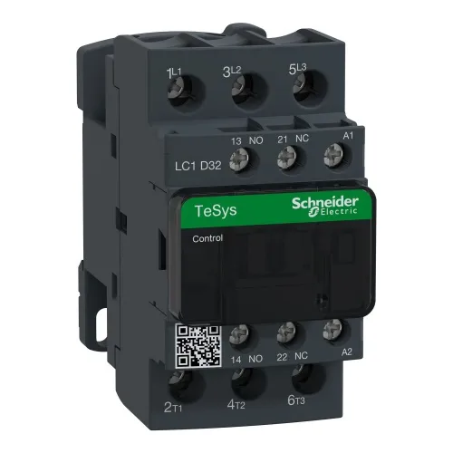 Free Shipping Schneider Electric LC1D32FC7 TeSys D Non-Reversing contactor - 3P(3 NO) - AC-3 - <= 440 V 32 A - 127 V AC coil