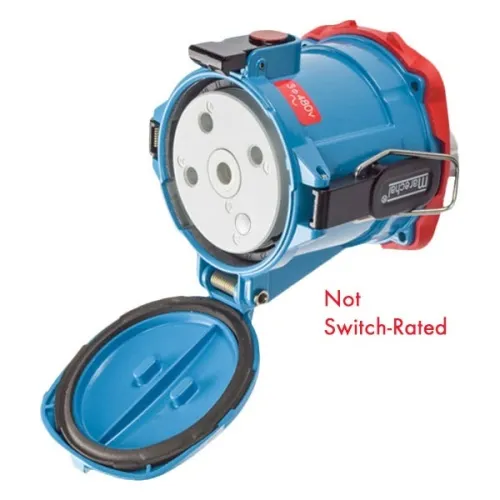 Meltric 37-94043-352 Switch-Rated DS100 Receptacle 480 VAC 100A Blue Metal Grab Now