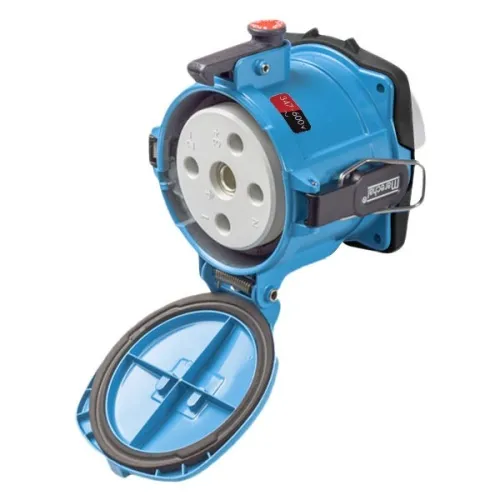 Next Day Delivery Meltric 39-24027-K14 Standard Duty DR250 Receptacle 347/600 VAC 250A Blue Metal
