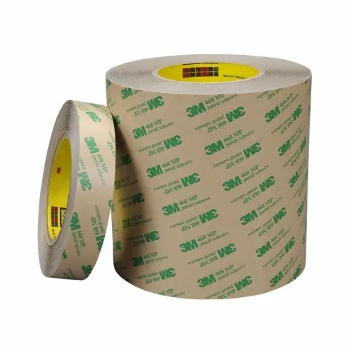 3M 7010373839 - 3M Adhesive Transfer Tape 468MP, Clear, 12 1/2 in x 180 yd, 5 mil, 1 Free Delivery