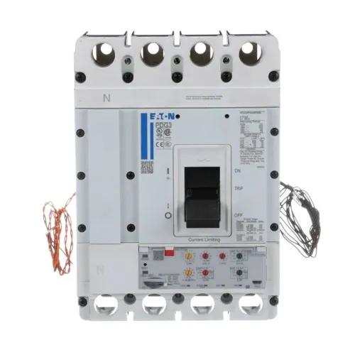 Eaton PDG34M0125E3ZL - MCCB 4P, 125 Amp, 600 VAC, 3 Frame Buy Direct