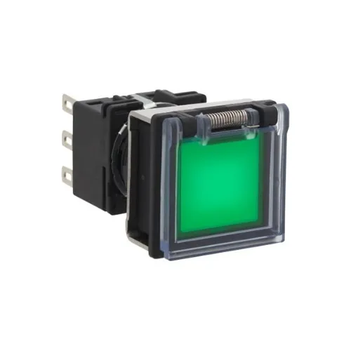 IDEC LB7GL-M1T14VG LB 16mm Illuminated Pushbutton Spdt G, Green Fan Favorite