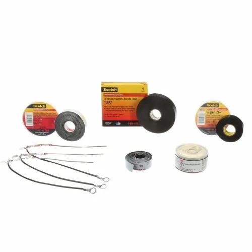 Get Yours 3M 7000133718 - 3M Scotch® Tape Termination Kit 5703, 15-25/28 kV, 800-1000 kcmil, 3,terminations/kit
