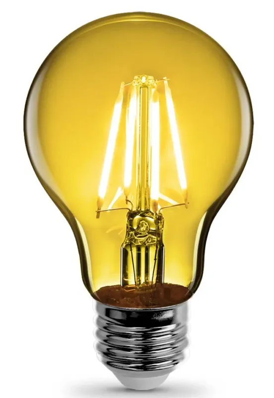 Certified FEIT Electric A19/TY/LED A-Line Filament LED Bulb, 3.6 Watts, 120 Volts, Yellow